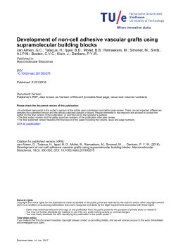 Development of Non‐Cell Adhesive Vascular Grafts Using
