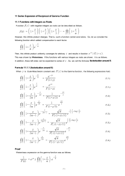 Series Expansion of Reciprocal of Gamma Function