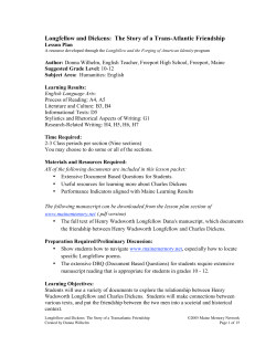 Longfellow and Dickens: The Story of a Trans