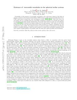 Existence of traversable wormholes in the spherical stellar systems