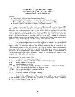 fundamental laparoscopic skills