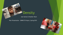 Density - Faculty Web Pages