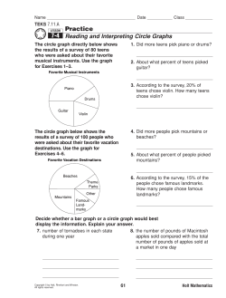 a circle graph - Net Start Class