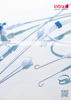 products - Intra special catheters
