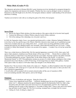 Moby-Dick (Grades 9-12) - New Bedford Whaling Museum