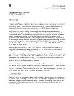 Illinois Climate  - Illinois State Water Survey