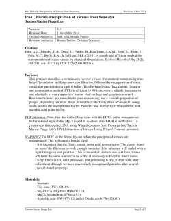 Iron Chloride Precipitation of Viruses from Seawater