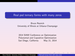 Real psd ternary forms with many zeros