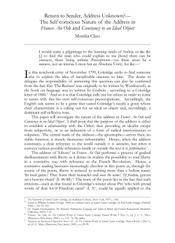 07 CB 24 Class - The Friends of Coleridge