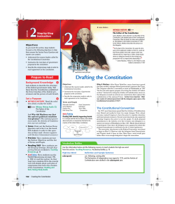 Drafting the Constitution