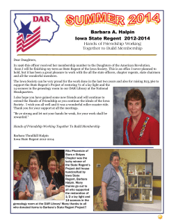 ISDAR Newsletter Summer 2014