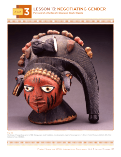 lesson 13 - Fowler Museum