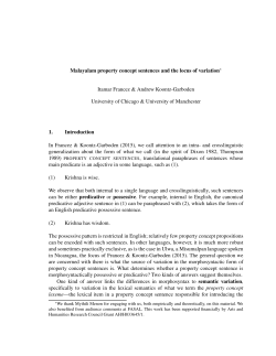 Malayalam property concept sentences and the locus of variation