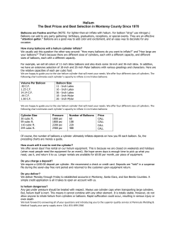 Helium - Peninsula welding and medical supply