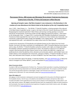 Opening of Compère Lapin, Chef Nina Compton`s new restaurant, is