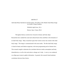 ABSTRACT Individual Body Satisfaction and Perception: The Effect