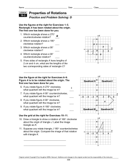 Properties of Rotations