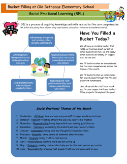 Have You Filled a Bucket Today?