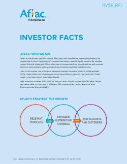 investor facts - AFLAC Investor Relations