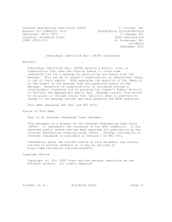 DomainKeys Identified Mail (DKIM) Signatures