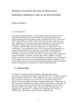 Dynamics of melodic discourse [pre