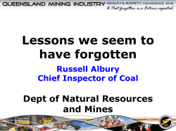 Lessons we seem to have forgotten