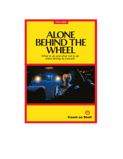 ALONE BEHIND THE WHEEL