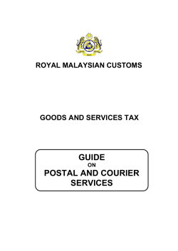 GUIDE POSTAL AND COURIER SERVICES