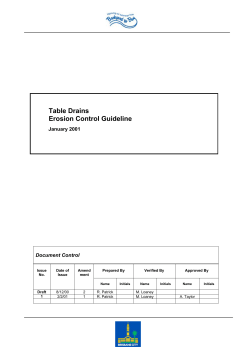 Table Drains Erosion Control Guideline (PDF