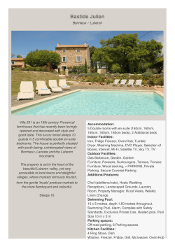 Beautiful bastide for vacation rental, Bonnieux, Provence, South of