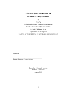 Effects of Spoke Patterns on the Stiffness of a Bicycle Wheel