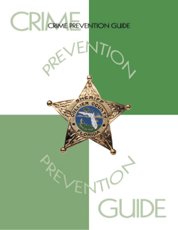 Crime Prevention Guide - Collier County Sheriff`s Office