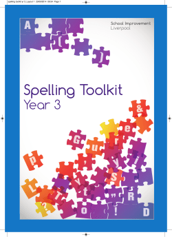 Spelling Toolkit - the Beacon Church of England Primary School