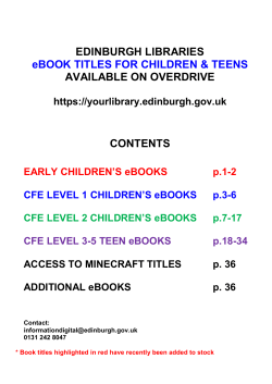 CFE list of child and teen ebooks