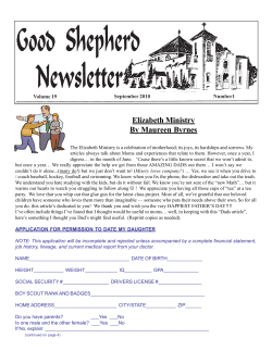 Elizabeth Ministry By Maureen Byrnes