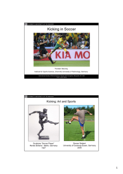 Kicking in Soccer