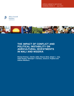 the impact of conflict and political instability on agricultural