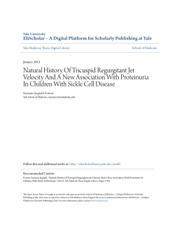 Natural History Of Tricuspid Regurgitant Jet Velocity