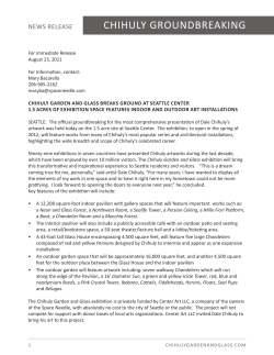 news release chihuly groundbreaking