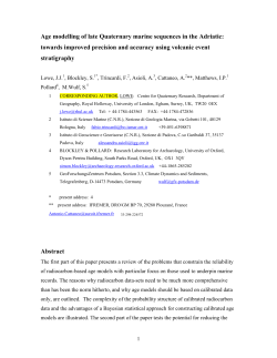 Radiocarbon dating of marine sediment sequences: optimising