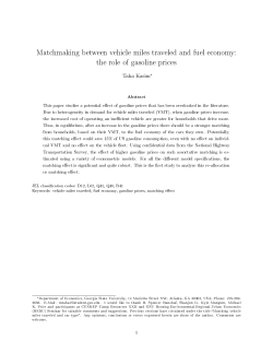 the role of gasoline prices - Economics