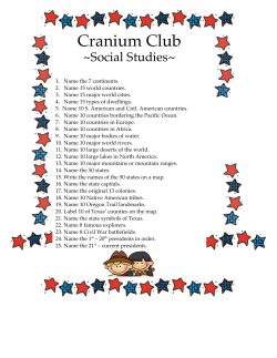 Cranium Club Questions
