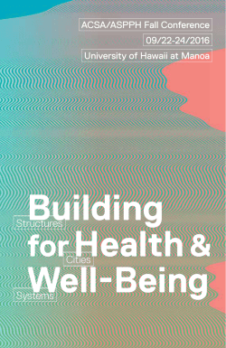 the PROGRAM - Association of Collegiate Schools of