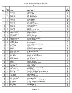 AR List - Oak Park Unified School District