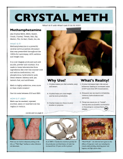 Crystal Meth - Victoria Youth Clinic