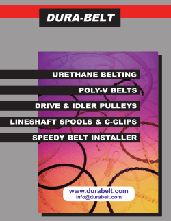 Catalog / Brochure - Dura-Belt