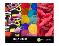 bulk goods - Gerrit J Verburg Co.