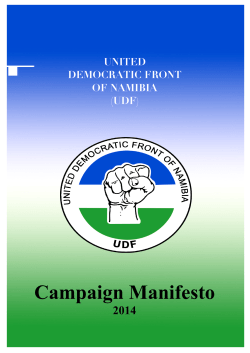 (UDF) Manifesto