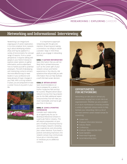 Networking and Informational Interviewing
