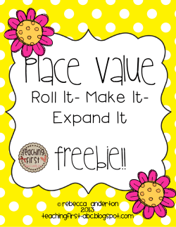Roll it! Make it! Expand it!